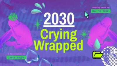 Slide Crying Wrapped 2025 yang Brutalis