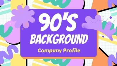 90년대 멤피스 배경 컨설팅 툴킷 슬라이드 템플릿