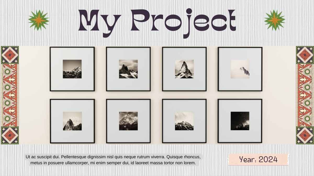 All About Me Estetik untuk Portofolio Seniman dalam Slide - slide 11