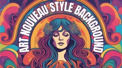 Fundos em estilo art nouveau em Slides