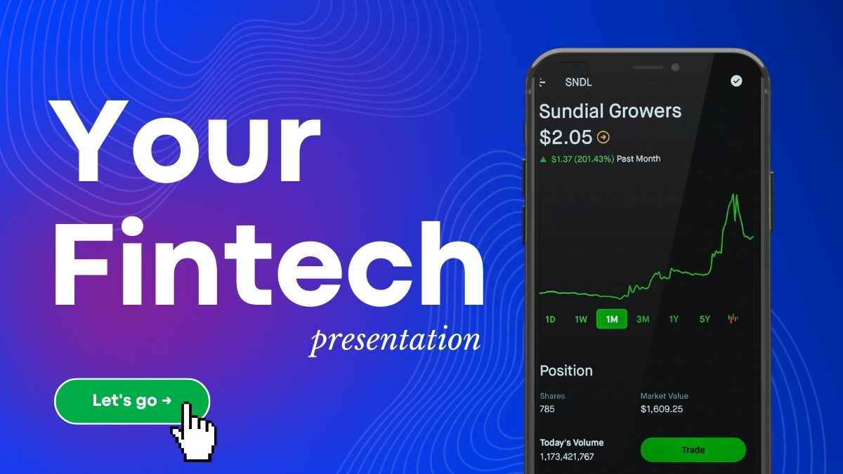 Blue Minimal Cool Gradient FinTech Pitch Deck - slide 2