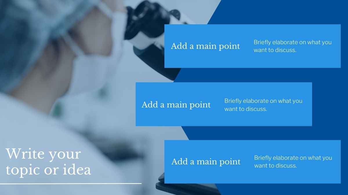 ブルーのミニマルな医療テクノロジー最新動向スライド - slide 15