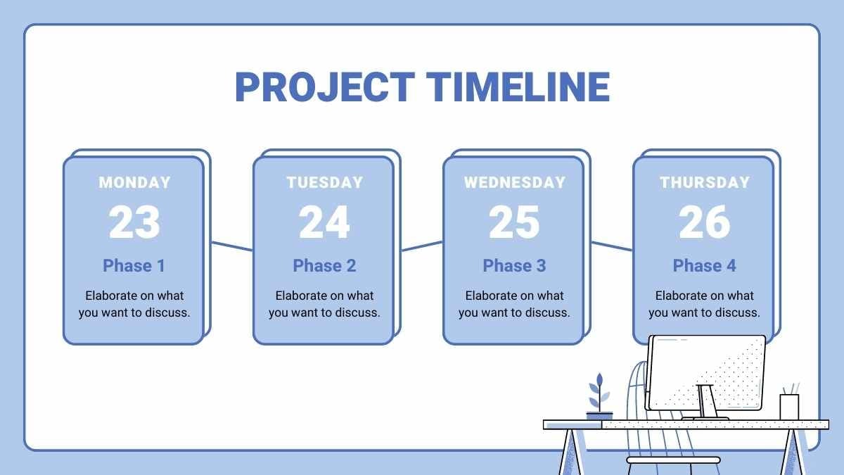 Agenda Ilustrada para Reunião de Equipe em Slides - deslizar 12