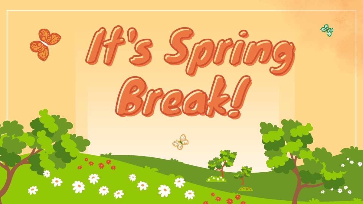 Spring Break lindo en Diapositivas - diapositiva 1