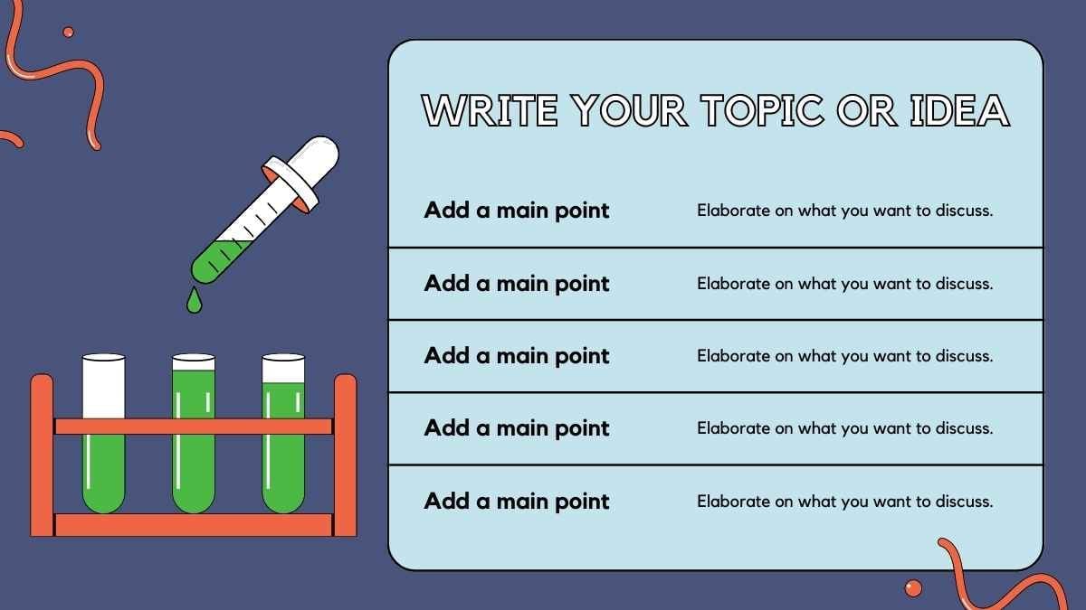 Dark Blue and Neon Illustrative Science Subject for Middle School Chemistry Education Slides - slide 11