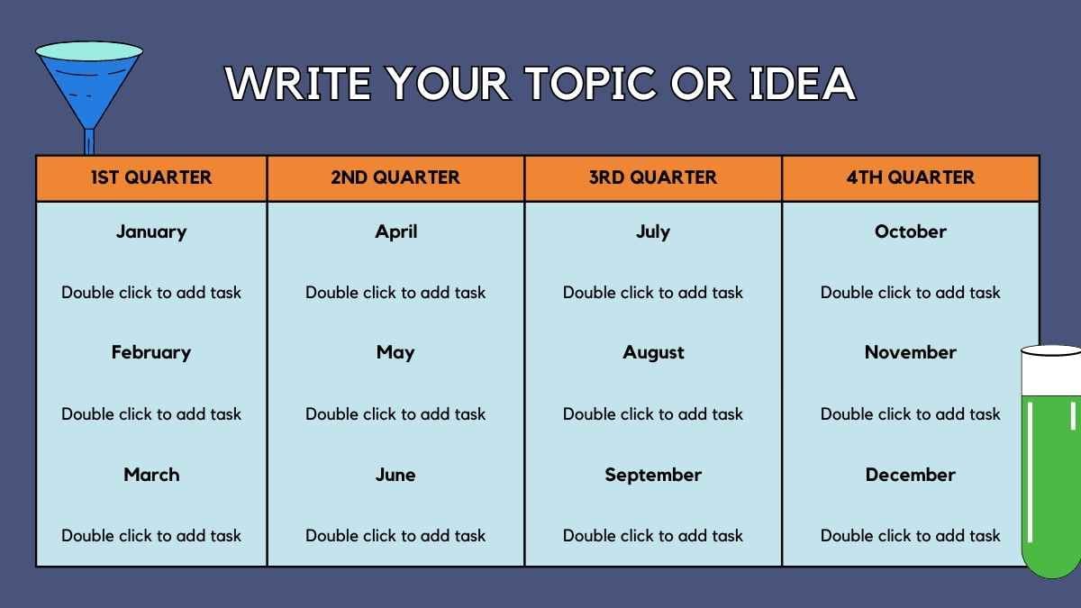 Dark Blue and Neon Illustrative Science Subject for Middle School Chemistry Education Slides - slide 14