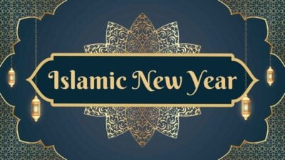 Tahun Baru Islam yang Elegan dalam Slide