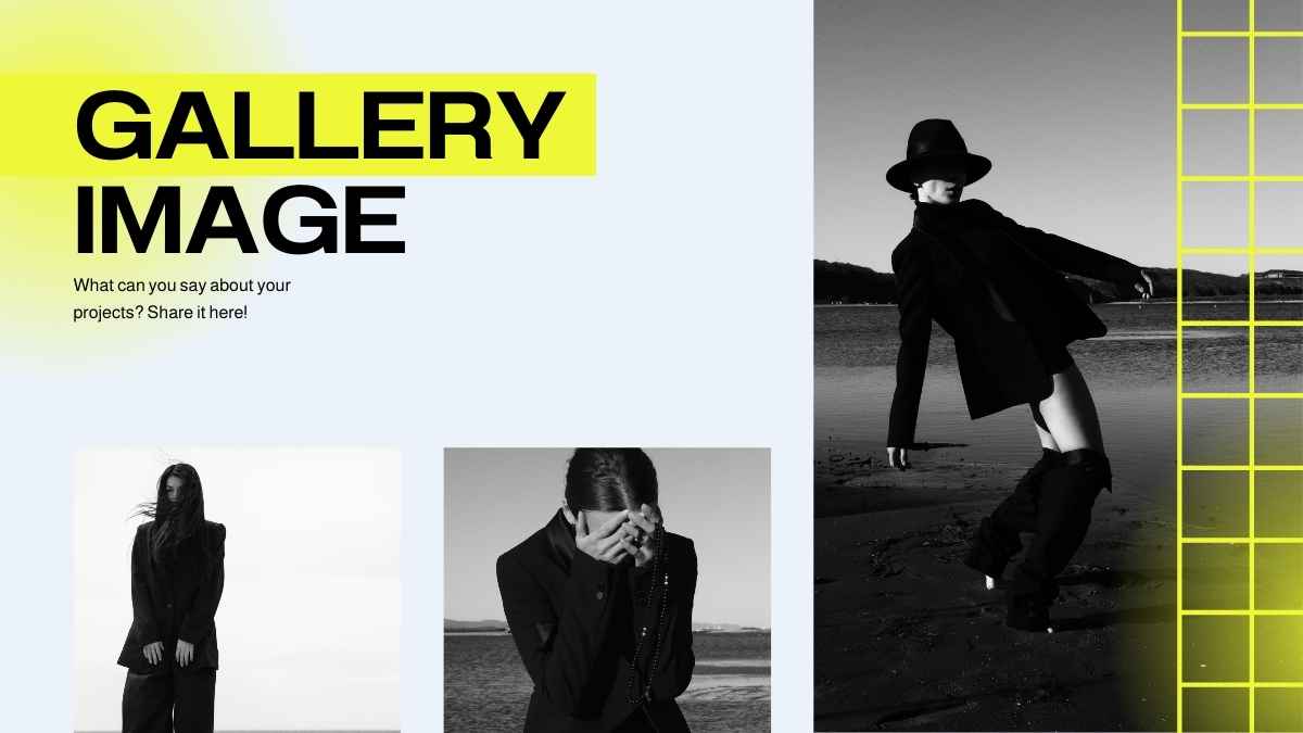 Yellow Maximalist Fashion Shop Pitch Deck - slide 12