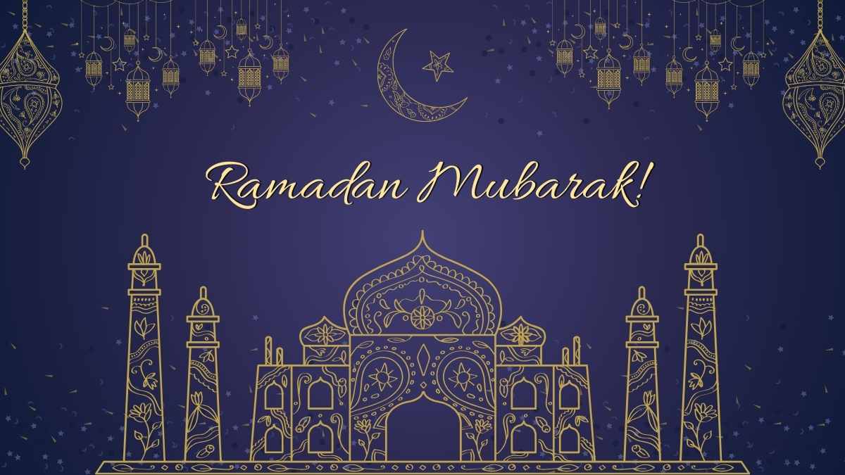 Puasa Ramadan yang Ilustratif dalam Slide - slide 13