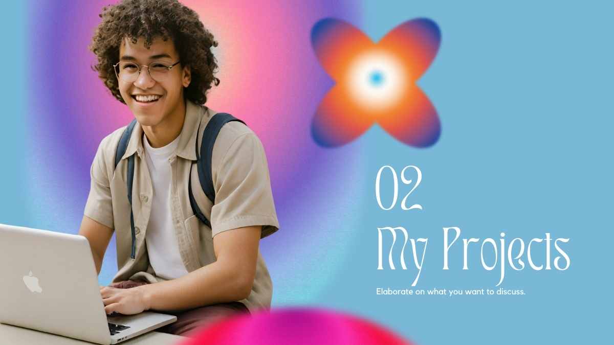 미니멀 그라데이션 대학 입학 자기소개 슬라이드 템플릿 - 슬라이드 8