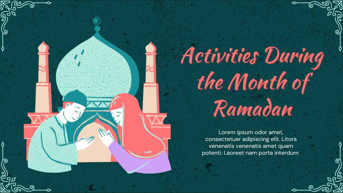 Aktivitas Selama Bulan Ramadan yang Ilustratif dalam Slide - slide 1