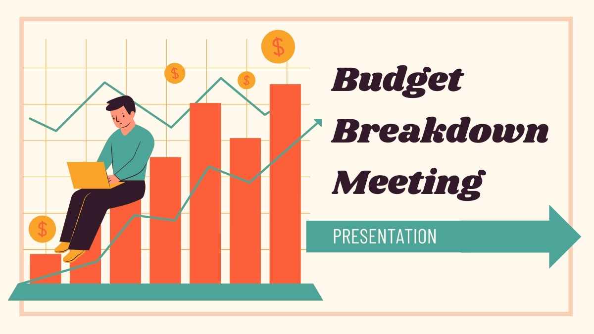 Rapat Breakdown Anggaran yang Bersih dan Ilustratif dalam Slide - slide 1