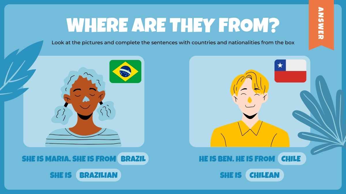 Flashcards Ilustrados de Países: Jogo da Memória em Slides - deslizar 10