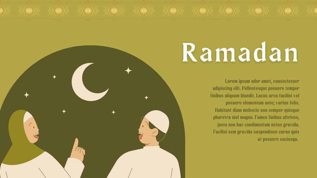 Latar Idul Fitri Ilustratif dalam Slide - slide 5