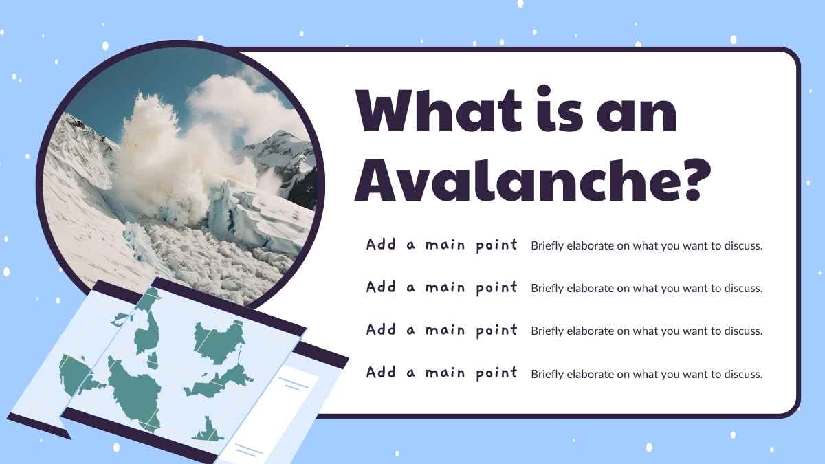 Bencana Alam: Longsor Salju yang Ilustratif dalam Slide - slide 4