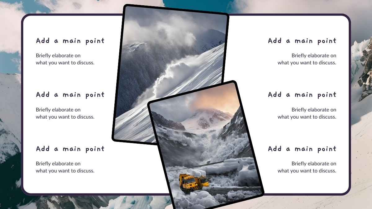 Bencana Alam: Longsor Salju yang Ilustratif dalam Slide - slide 5
