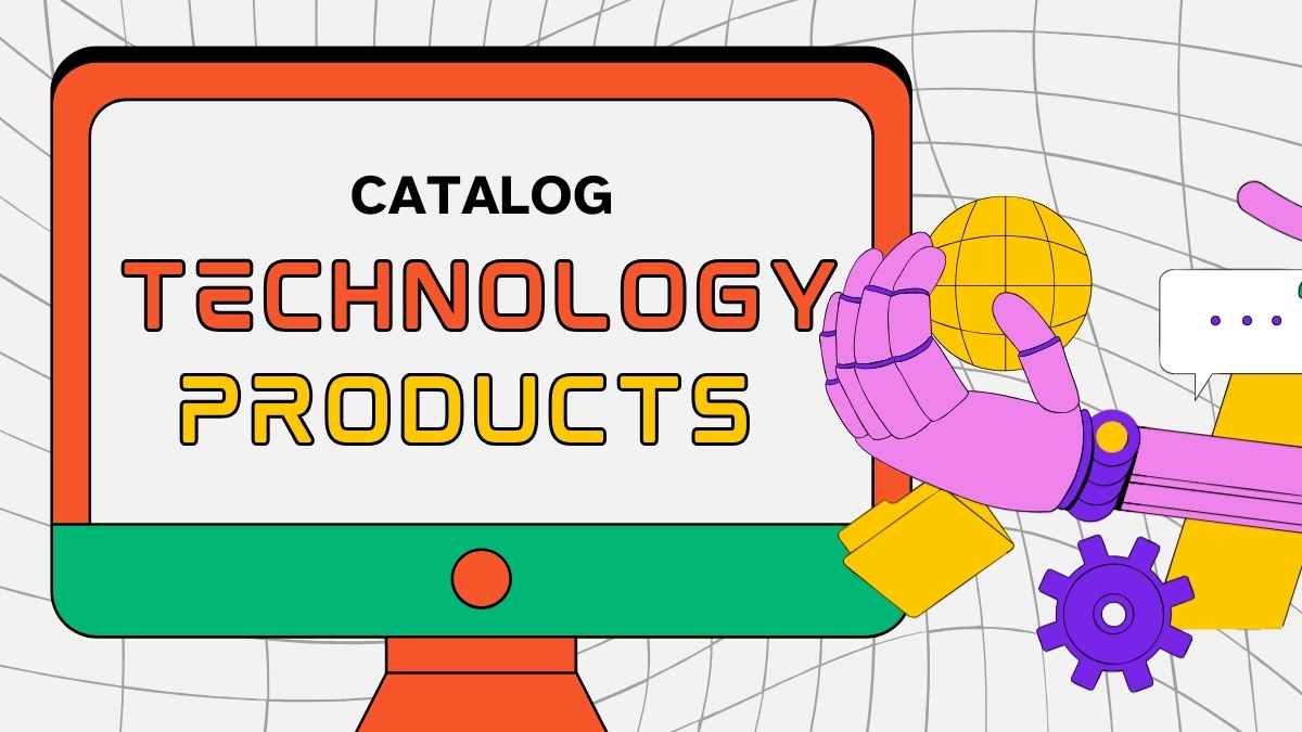 Illustrated Technology Products Catalog Slides - slide 2