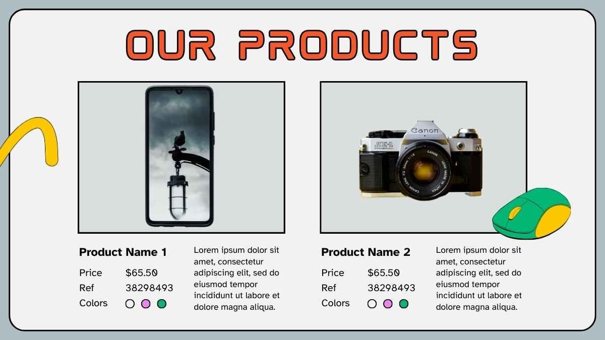 Illustrated Technology Products Catalog Slides - slide 11