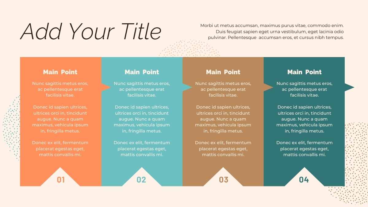 Infografis Timeline Panah Minimalis dalam Slide - slide 10