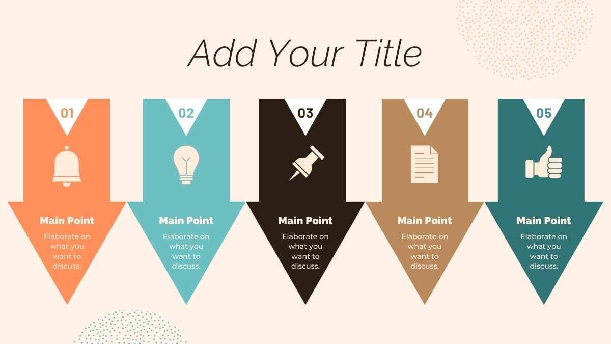 Infografis Timeline Panah Minimalis dalam Slide - slide 15