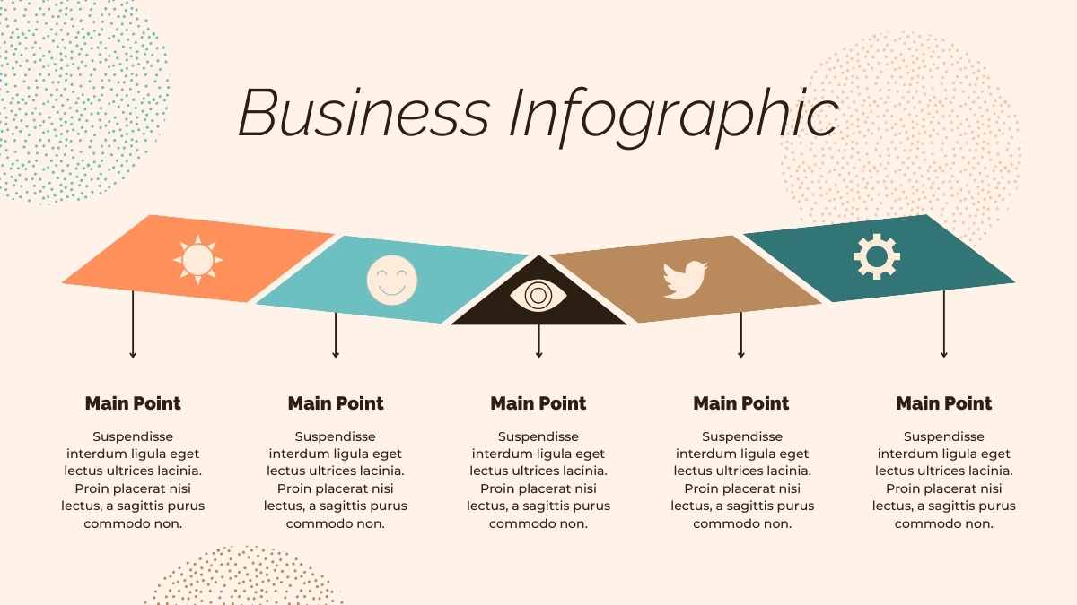 Infografis Timeline Panah Minimalis dalam Slide - slide 3