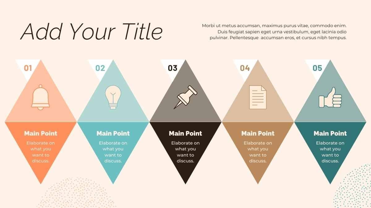 Infografis Timeline Panah Minimalis dalam Slide - slide 5