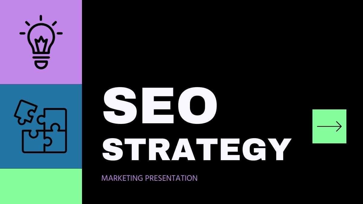 Minimal Geometric SEO Strategy Slides - slide 2