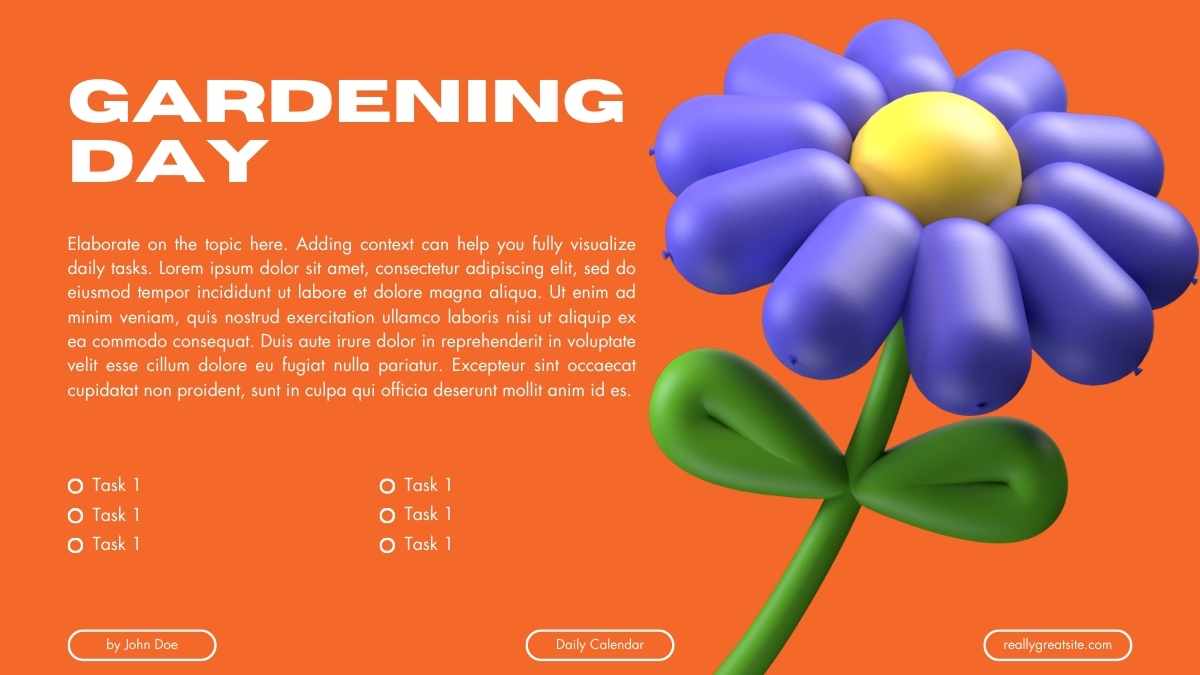 Modern 3D September 2026 Daily Calendar Slides - slide 7