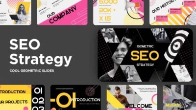 Modern Isometric SEO Strategy Slides