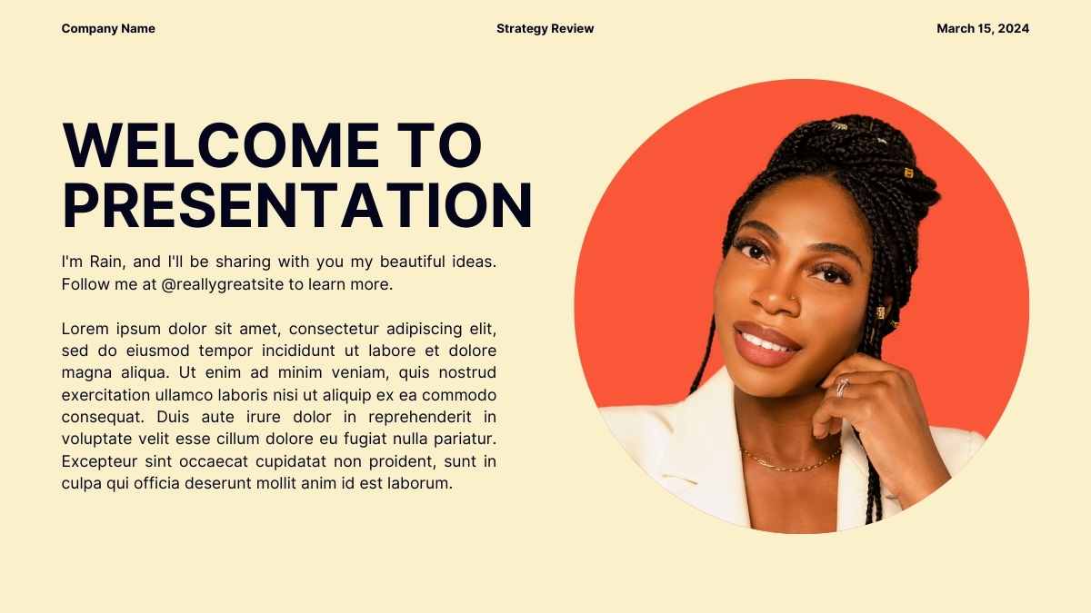Yellow Monthly Strategy Review Slides - slide 5