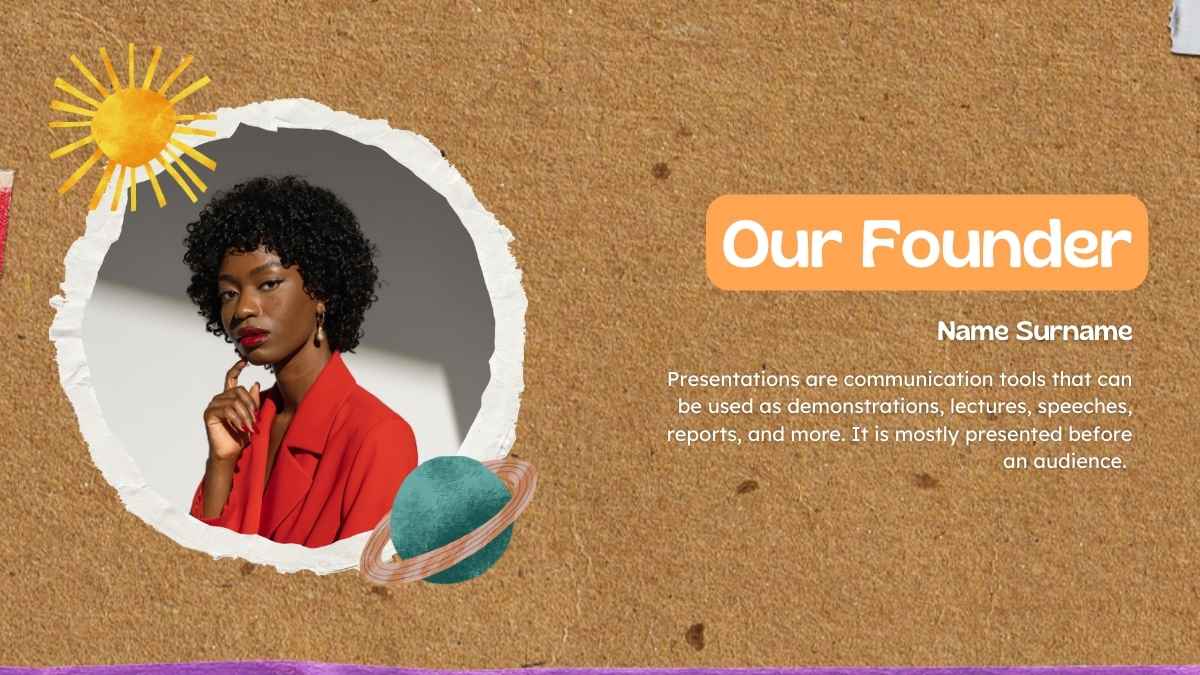 Kolase Bumi Berkelanjutan Oranye dalam Slide - slide 9