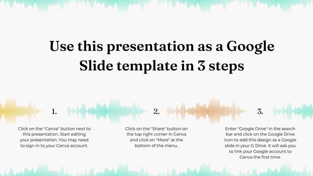 Plano de Marketing com Ondas Sonoras Simples e Elegante em Slides - deslizar 4