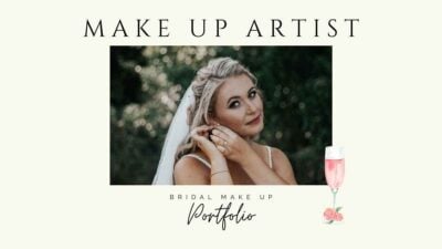 Portofolio Makeup Pengantin Sederhana dalam Slide