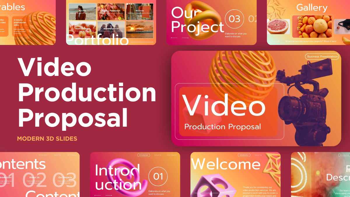 Proposal Produksi Video 3D Modern dalam Slide - slide 1