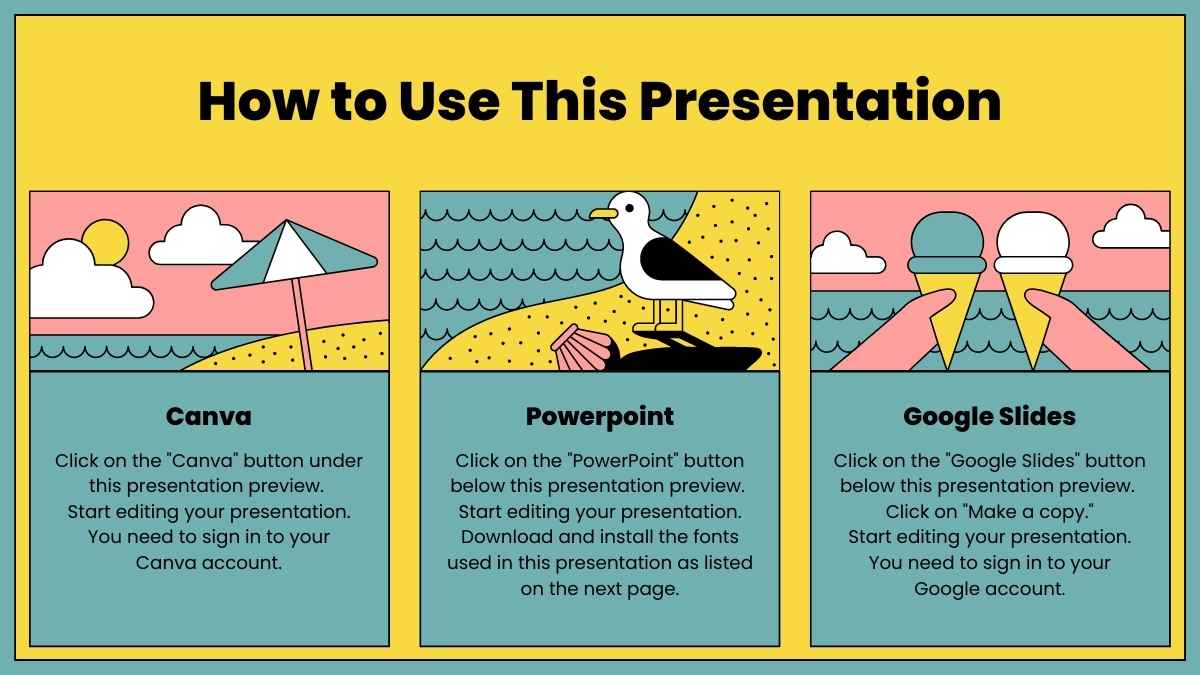 Marketing de Marca de Surf Retrô em Slides - deslizar 2
